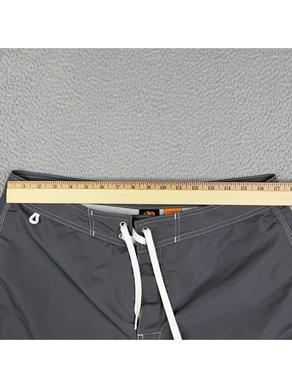 Rainbow Sundek 34 Gray Surf Beach Board Shorts Swim Trunks Bathing Suit
